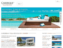 Tablet Screenshot of caribiquevillarentals.com